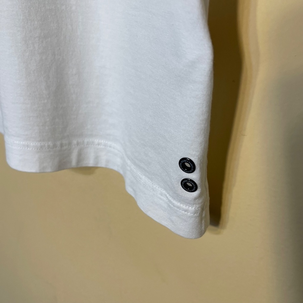 Men's White V-Neck T-Shirt - Picture 8 of 8